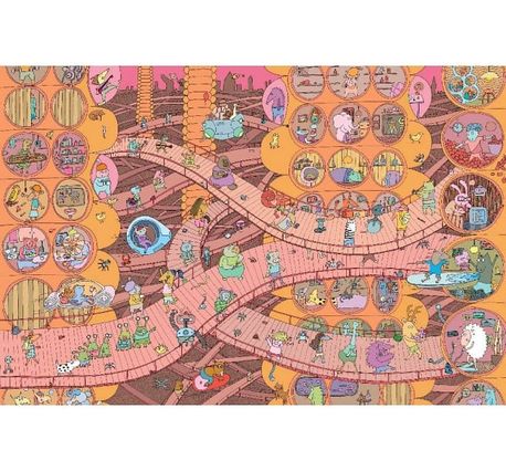 奇幻小鎮大發現：【無字繪本視覺思考學習套組】（全三冊）（附贈0~9歲分齡導讀學習手冊）